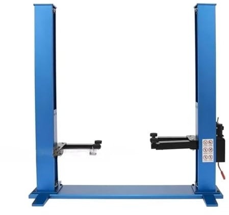 Für 1/14 1/10 1/8 1/6 RC Auto Zwei-Säulen-Hebebühne Garage Szenen Automatische Hebebühne Dual Motor Gantry Serie RC-Teile(Blue)