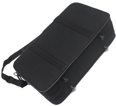 PRETYZOOM Funda Portátil para Clarinete Negro de Lona Acolchado y Protección contra Impactos, Estuche Ligero y Resistente Adecuado para Viajes y Transporte Diario