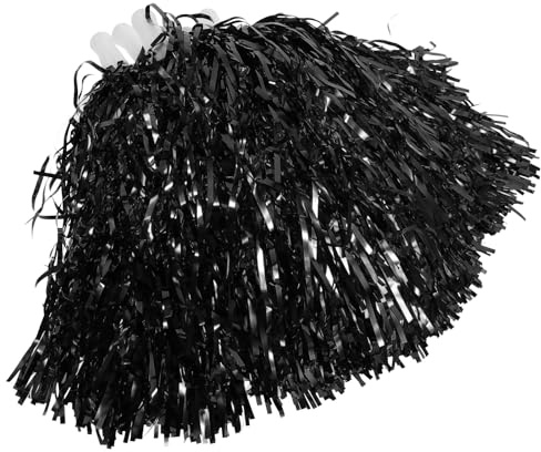 NOLITOY Pompon da Allegria per Cheerleading Manico, Set da 10 Pezzi Piccoli in Pet e ABS Riutilizzabili, Pompon Colorati per Tifo Sportivo, Accessori Leggeri per Eventi Sportivi e Feste