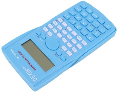 Cuifati Scientific Calculator 12-siffrig 240-funktioner Multifunktionsstandard Vetenskaplig Miniräknare med Skjutbart Hårt Skydd Stor LCD-skärm Bärbar Mute Scientific för Student (Vibrerande blå)