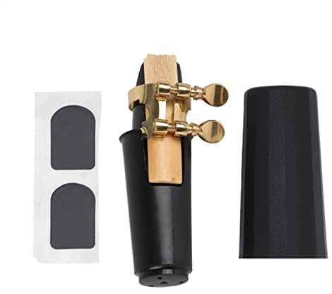 Set di bocchini per sassofono soprano 5 in 1 in ABS, accessorio per strumento musicale con cappuccio, accessori per suonare
