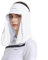 Unisex Sun Protection Golf Neck Shade Cap Drape UPF 50+ Cooling Face Covering, White, One size