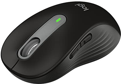 Logitech Signature M650 L Full Size Wireless Mouse - for Large Sized Hands, 2-Year Battery, Silent Clicks, Customizable Side Buttons, Bluetooth, for PC/Mac/Multi-Device/Chromebook - Black