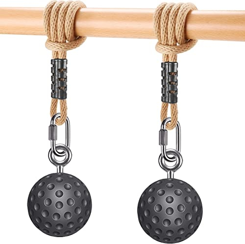 SELEWARE Pull Up Ball Grip, rutschfeste Klettergriffe Pull Up Power Ball für Krafttraining Befestigung