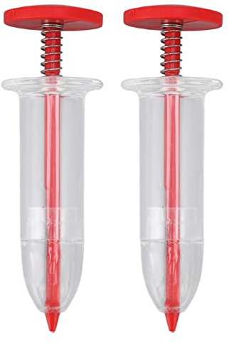 Septpenta 2Er Pack Samenspender, Gartensamenspender, 3,9 X 1,3 X 1,3 Zoll, Handpflanzer für Die Gartensaat, Gartenschalen Oder Töpfe