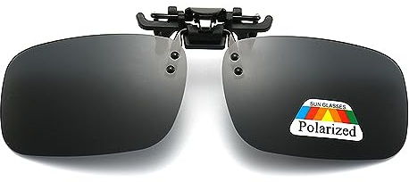 SHFYFHS Polarisierte Sonnenbrillen Clip für Herren und Damen Polarisiert Clip Auf Sonnenbrillen,Flip up Sonnenbrillen-Clip,UV400 Schutz Sonnenbrille für Anwendbar auf Golf, Angeln, Jagd Sports 1 Stück