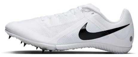 Nike Unisex Zoom Rival Multi Laufschuh, White/Black-Metallic Silver, 36.5 EU