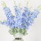OUKEYI 33.5in 6pcs Fake Flowers Delphinium Artificial Flowers Silk Flowers Larkspur Artificial Flowers Long Stem Flowers for Tall Vase Home Wedding Party Decor (Light blue)