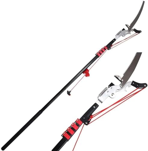 SSDDLZEQ Teleskop-Baumscheren, professionelle Teleskop-Hochentaster, höhenverlängerbare Astsäge, Garten- und Landschaftsbau, AST (Size : 7.2m)