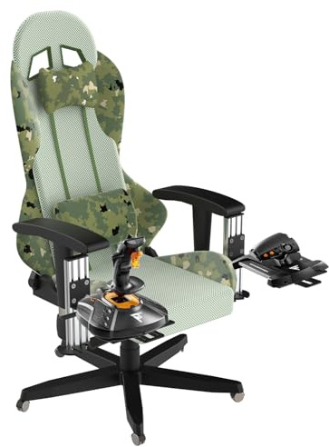 EG STARTS Flight Simulator Chair Mount for Thrustmaster T.16000M, for Logitech X56,X52,X52 Pro, Throttle and Hotas Systems, for Flight Sim Game Joystick Chair mounting