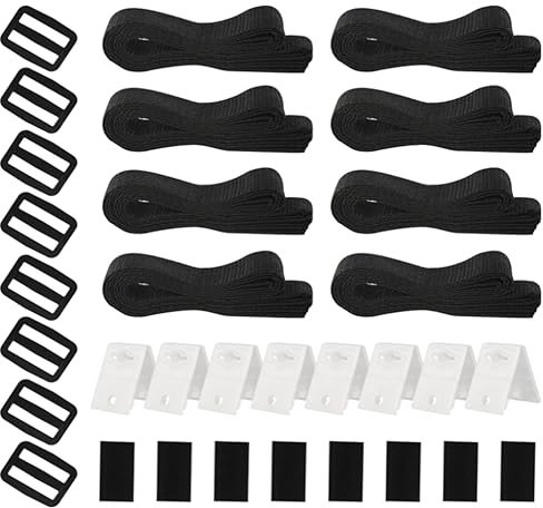 Buaak Haltebänder Poolfolie, 8er Set Befestigungsbänder, Klammern, Schnallen, Pool Aufroller Haltebänder, Aufrollvorrichtung Fahrbar Solarfolie, für fahrbares Aufrollsystem, Pool-Planen/Abdeckungen