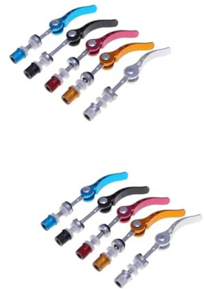 POPETPOP 10pcs Quick Release Skewers Bike Wheel Hub Bolt Skewer Lever Axle Set for Easy Use