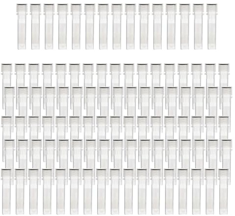 HUAZIZ 100 Piezas 1,5ml Plástico Tubos de Ensayo, Tubo criogénico, Contenedor de Muestra, Tubo de Congelación de Laboratorio, Vial de Plástico con Tapa de Transparente Sellado de Tornillo