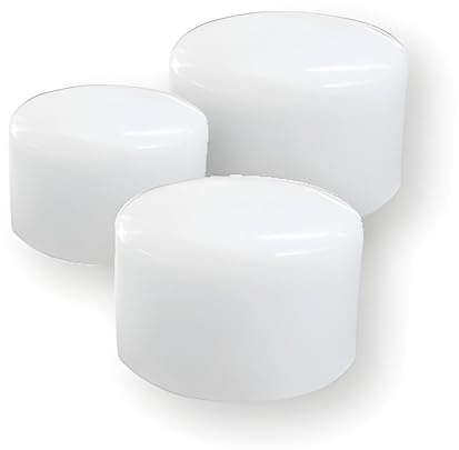 Bricoloco Pack 6 uds. Cabezales de nailon para martillos y mazas de 28, 35 o 45 mm. – Boca PP nailon para golpeo antirebote (35 mm)