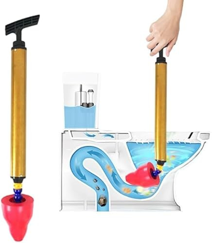 PANYIXUAN Stark Abflussreiniger Pumpe, Pömpel Abfluss Gürtel Rohrreinigungsspirale, Löst Schnell wc Verstopfung Beseitigen für toilet Spirale, Waschbecken