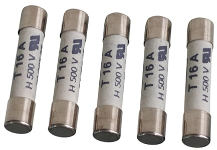 5pcs T16A H500V 189140 7006565 Multimeter Ceramic Fuse T16A H500V
