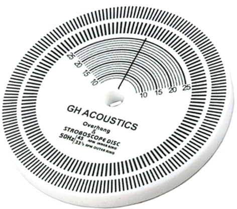 SHINEOFI Tacómetro De Fonógrafo Disco Estroboscópico Disco para Tocadiscos De Vinilo Suministros para Tocadiscos De Vinilo Uso La Calibración De Velocidad
