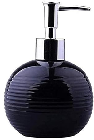 Dispensador de jabón, Dosificador de Jabón, Dispensador Recargable for loción, champú, Gel de Ducha y desinfectante de Manos.(Black)