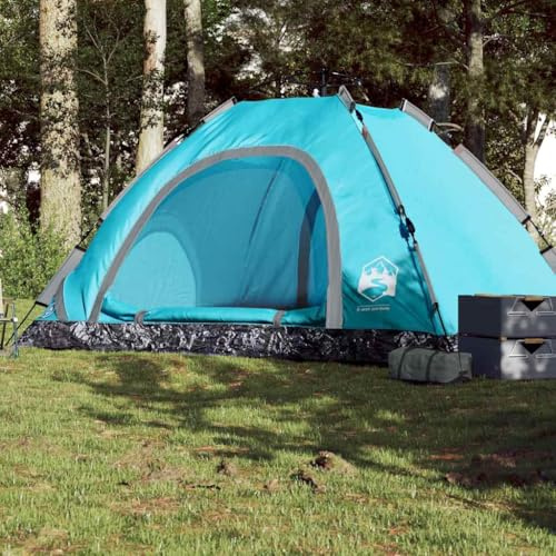 INLIFE Campingzelt 5 Personen Blau Quick Release,Sportartikel,Outdoor-Aktivitäten,Camping & Wandern,Zelte,Blau,5.45 KG,4004174