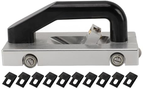 Rainureuse à roues de type U, rainureuse de sol manuelle en alliage d'aluminium, largeur de fente réglable de 2 à 3 mm pour sol en plastique PVC, outil de rainure de sol de haute