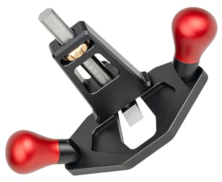OSALADI Mini Rabot à Bois Manuel Réglable avec Limiteur de Profondeur, Outil Compact pour Chanfreinage de Bord et Rainurage, pour Menuiserie et Bricolage, Lame Solide, Précision