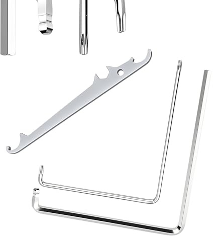 Kit de Llave de Regulación para Ventanas de Acero de Alta Calidad – Cabeza Esférica + Orificio T15 – Para Herrajes y Bisagras (3 piezas)
