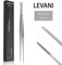 Levani® Kochpinzette 30cm - Küchenpinzette aus Hochwertigem und Rostfreiem Edelstahl - Fleischzange mit geriffelten Griffflächen - Grillpinzette - Pinzette Lang (30 cm)