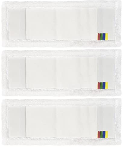 Profi Wischbezug aus Mikrofaser | 50cm Breite | 3er-Pack | für alle Bodenarten und Bodenwischer | Ersatzbezug zur Schmutzaufnahme mittels Wischmopp