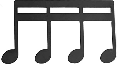Notenhalter, Notenklammer, Notenbuch-Seitenklammer, Metall-Buchseitenhalter, Clip, Notenseitenhalter, Notenbuch-Seitenhalter für Notenständer, Klaviere, Musiker, Notation & (BLACK