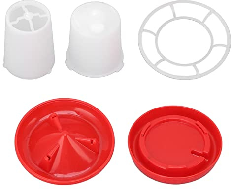 Yosoo Health Gear Küken-Futter- und Tränke-Set, Hühnerstall-Zubehör, Entenwachtel-Brutgerät, Starter-Drehhülsen-Design, Fütterung, Bewässerung, Geflügel-Kombination für Baby-Küken, Automatisches Set