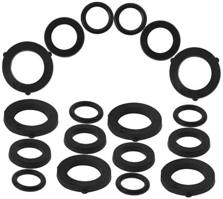 DOITOOL 18pcs Garden Hose Washers Rubber Washer Replacement Kit Multi-functional Hose Repair Gasket Seal for Outdoor Watering Supplies