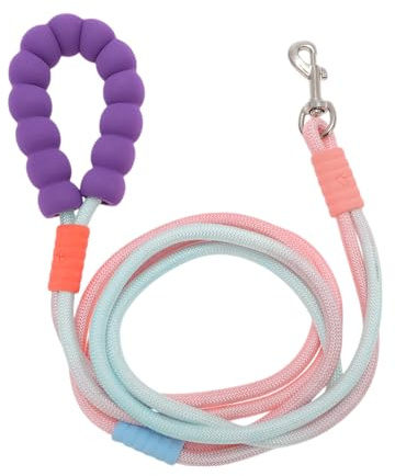 CAPASTEC Guinzaglio Mani Libere per Cani, Guinzaglio Regolabile a Tracolla, Guinzaglio da Jogging, Guinzaglio per Addestramento Cani, con Antiesplosione, Manico in Spugna, Rosa Blu Viola