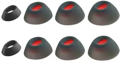 4 Pares | Repuesto Tapones Almohadillas de Silicona compatibles con Auriculares JBL Tune Flex | Tapones para Oídos 4 Tamaños Diferentes: XS/S/M/L