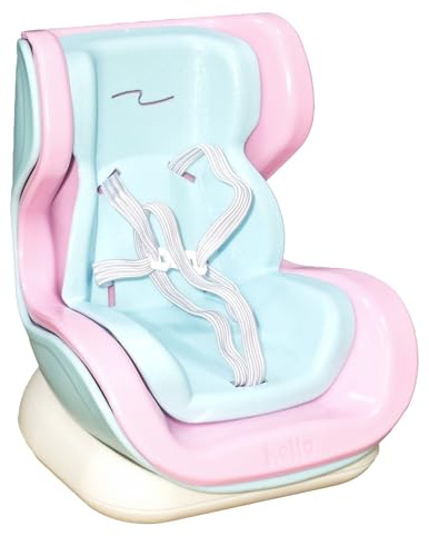 STOAT Siège Auto pour Poupées Compatible Pop Mart/Labubu - Clip Ventilation & Support Bureau avec Base Magnétique, pour Peluches 10-17cm, Déco Voiture & Accessoire Collection (‎Bleu)