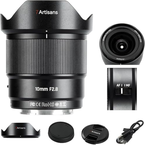 7artisans AF 10mm F2.8 Monture Z Autofocus Camera Lens,105.3°, 232 g, APS-C AF/MF Objectif à focale Fixe Ultra Grand Angle pour Nikon Z Monture Z5 Z5II Z50 Z50II Z6 Z6II Z7 Z7II ZFC Z30 Z9 Z8 ZF