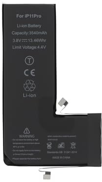 Batterie Haute Capacité Compatible pour iPhone 11/11 Pro/11 Pro Max – Kit de Réparation Batterie – Qualité Premium – Outils Inclus (iPhone 11 Pro | 3540mAh)