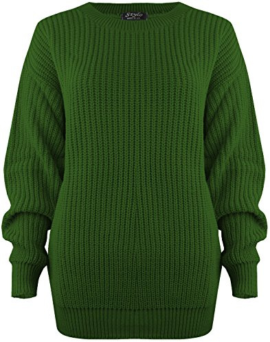 SA Fashions® Oversized New Ladies Womens Chunky Baggy Jumper Knitted Sweater Thick Top S-XXL 8-22