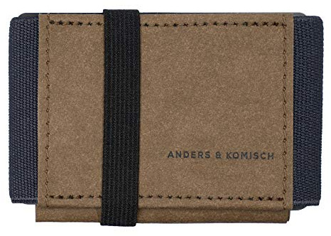 Anders & Komisch Mini Portemonnaie mit Münzfach Kartenetui Herren Kleine Geldbörse Damen Slim Wallet Nachhaltige Geldbeutel Handarbeit aus Deutschland