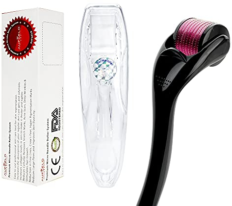 Aufgeld 540 dermaroller 2.0mm con micro-aghi in titanio per la cura della pelle, per le rughe del viso, perdita di capelli, smagliature, ricrescita dei capelli, kit per microneedling