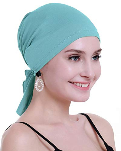 OSVYO Bambus Chemo Kopftuch für Frauen mit Haarausfall - Krebspatienten kopfbedeckung Turban in Versiegelter Verpackung
