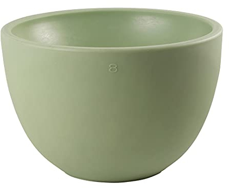 8 seasons Design LED Pflanzkübel 59 x 39cm, Shining Curvy Pot XM (Mint) E27, warmweißes Licht – wetterfest – beleuchteter Blumentopf für außen (Garten, Terrasse, Balkon) und innen
