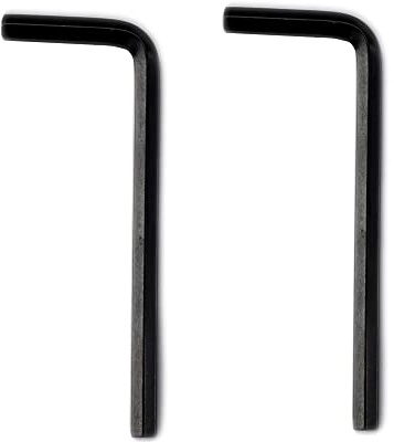 Musiclily Basic 3/16 Inch Steel Allen Key Hex Wrench, Black 2 Pcs | for Mexican Fender Guitar Truss Rod Adjustment
