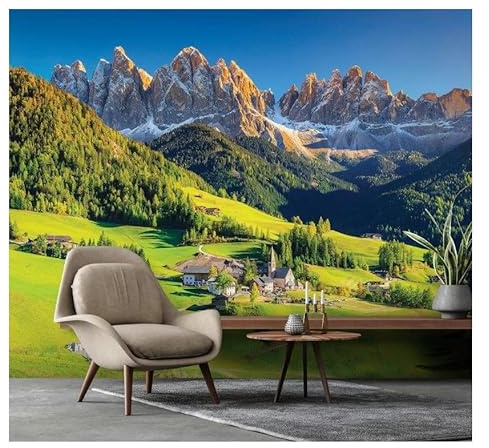 WallArena Vlies Fototapete, Landschaft, 200x140cm | Fototapeten - Tapeten - für Wohnzimmer Schlafzimmer - Vliestapete Wandtapete Tapete 3D Effekt- inkl. Kleister