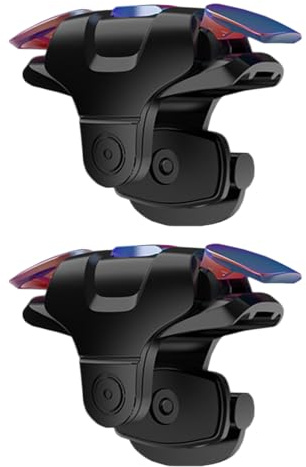 Mikikit Ergonomischer Mobile Controller, 1 Paar Handy Gaming Trigger, Kompatibel Mit phone, PräZise Steuerung Und Schnelle Reaktionszeiten, Schwarz