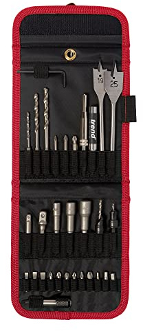 Trend 30-Piece Quick Release Screwdriver Bit Set, 1/4 Inch Hex Shank, Heavy Duty Tool Holder, Magnetic Bit Holder, QR/SET/1