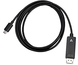 Adaptador USB C a DisplayPort V7 V7USBCDP14-2M (2 m) 8K Ultra HD