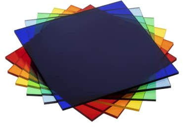 Acrylglas farbig, GS Platte, 3 mm stark, vielfältig verwendbar, INNEN & AUßEN, bruchfestes Marken Acrylglas für Lichtobjekte GS Platte (Blau, 49 x 49cm)