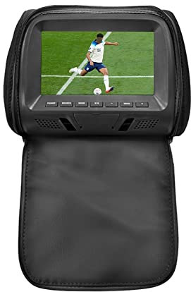 Lecteur DVD portable Universel 7 Pouces Appui-Tête De Voiture MP4 Oreiller Moniteur Lecteur Multimédia Avec Adaptateur Prise Briquet USB SD MP5 FM Haut-Parleurs SH7038-P5 pour la voiture ( Color : 707