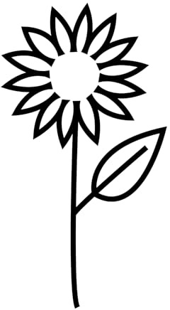 Inkster Tattoo - einfache Sonnenblume Tattoo | Temporäres Tattoo mit EU-Kosmetikzertifizierung | wasserfest + vegan | revolutionäres 2-Wochen-Tattoo | Fake Tattoos und Klebetattoos für Erwachsen