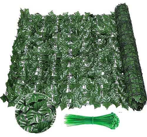 ONEVER Clôture de lierre artificiel - 3 m x 1 m - Vert - Haie de protection contre les UV - Pour décoration de jardin, fête, mariage, VT17AWN51I224UBR6J4V
